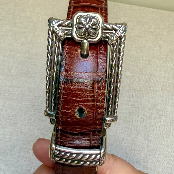 Brighton Vintage Two Tone Reversible Belt M 30 - Picture 5 of 12